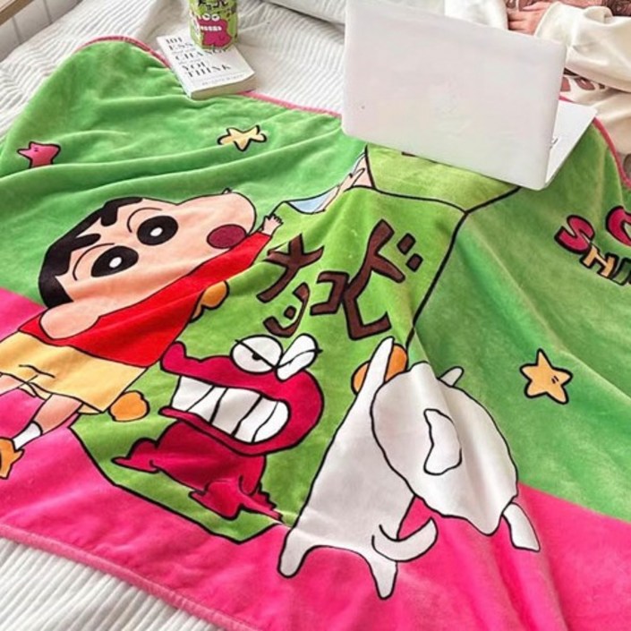 다자락 짱구는못말려 초코비 대형 무릎담요 ACS