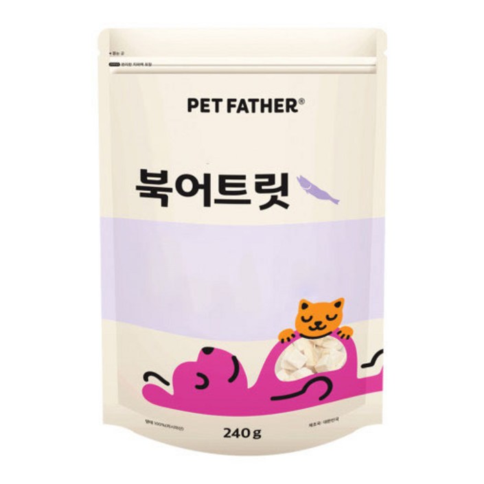 펫파더 고양이간식 동결건조 간식 대용량, 북어, 240g, 1개 펫파더 고양이간식 동결건조 간식 대용량, 북어, 240g, 1개