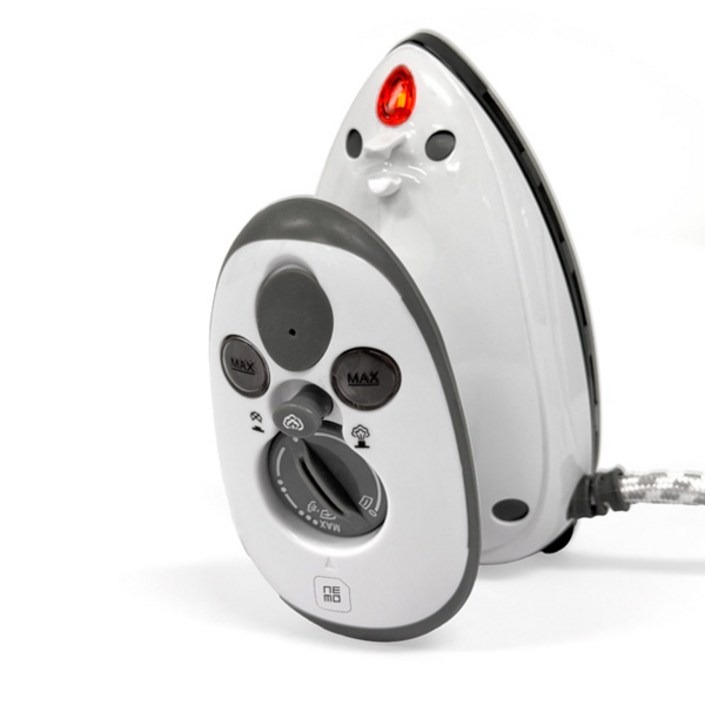 네모 휴대용 미니 스팀 다리미 소형 여행용 출장용, 화이트