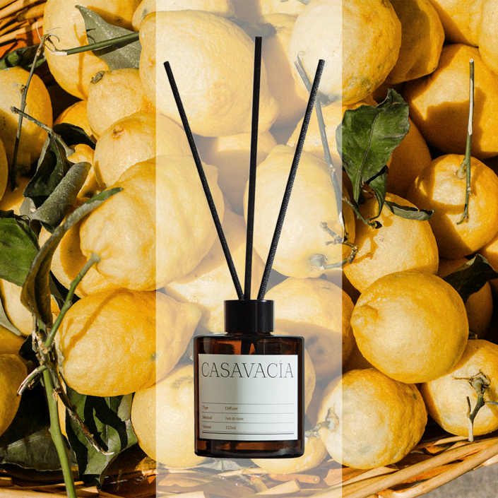 카사바시아 화장실 천연 디퓨저 방향제, 1개, 125ml, 술타나오브솝