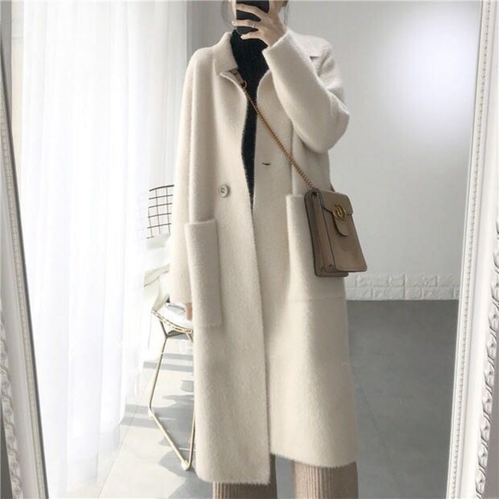 리우씨앤씨 겨울 무스탕 코트
