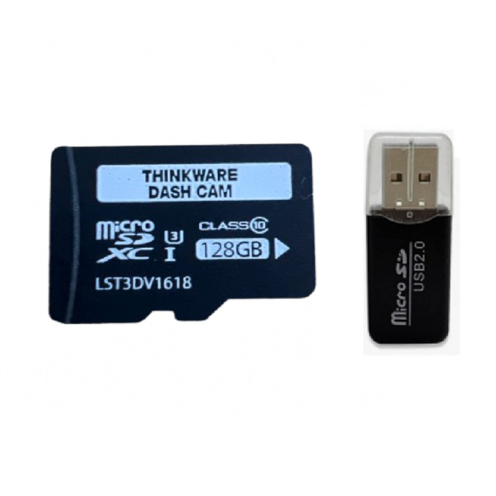 아이나비 정품 블랙박스 메모리카드 128GB 카드리더기 세트