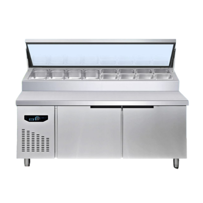 프리쿨 이중냉각 김밥냉장고 토핑 테이블 반찬 냉장고