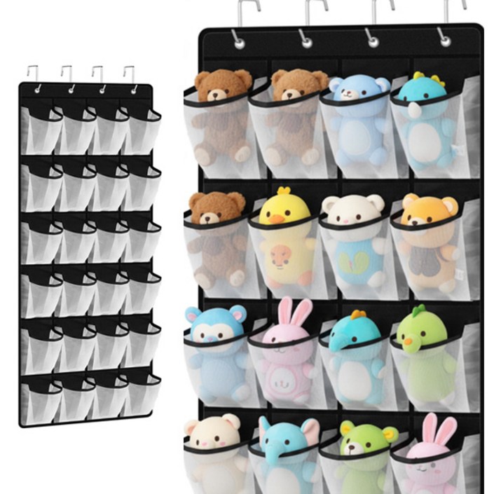 오프앤홈 문걸이 포켓 수납 인형 보관함 정리함
