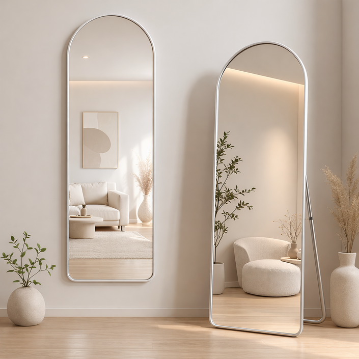 헤븐하임 스탠드 벽걸이 아치형 전신거울