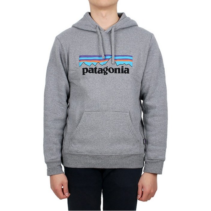 [백화점출고] 파타고니아 3%중복 맨즈 P-6 로고 업라이절 후드 39622 GLH 티셔츠 남녀공용 러닝 겨울