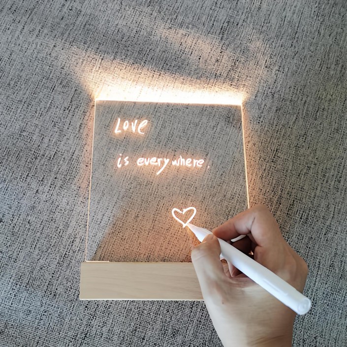 라도스트 아크릴 그리는 무드등 마카펜 펜슬