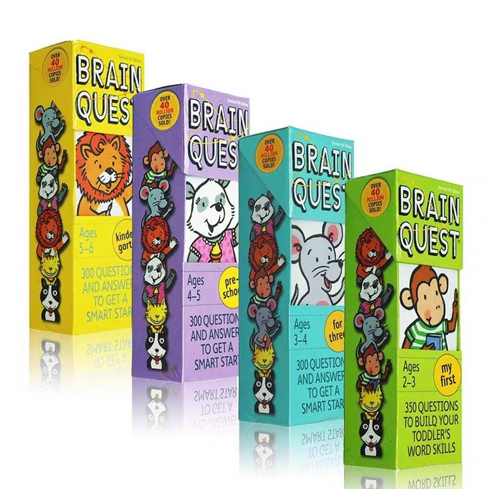 Brain Quest 브레인퀘스트 4종세트