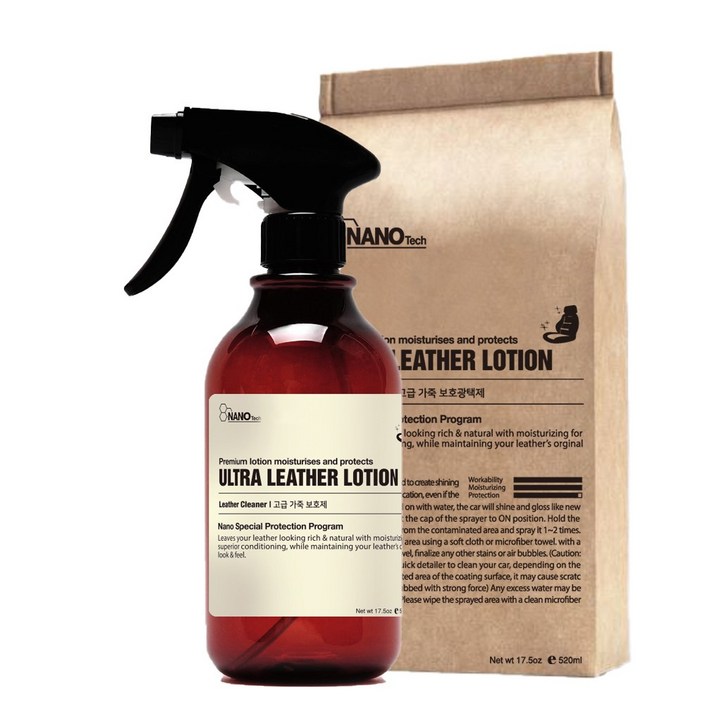 나노텍 ULTRA LEATHER LOTION 가죽보호제, 1개, 520ml 나노텍 ULTRA LEATHER LOTION 가죽보호제, 1개, 520ml