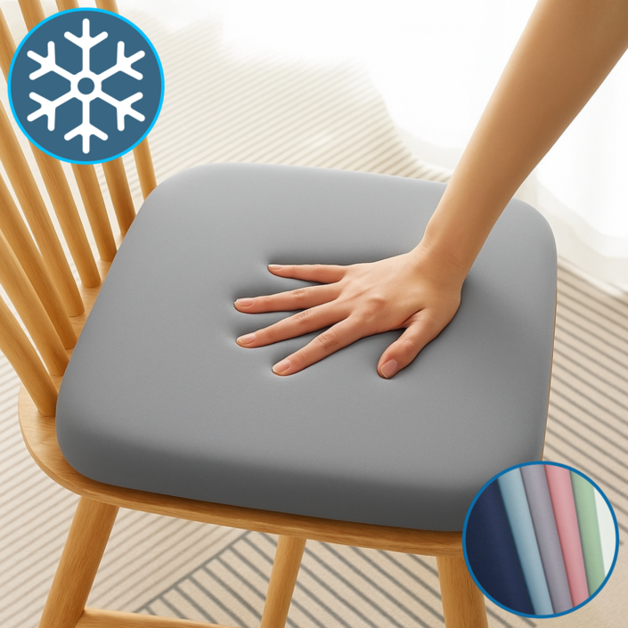 일상담다 하루종일 편한 체중분산 냉감 메모리폼 방석, 그레이