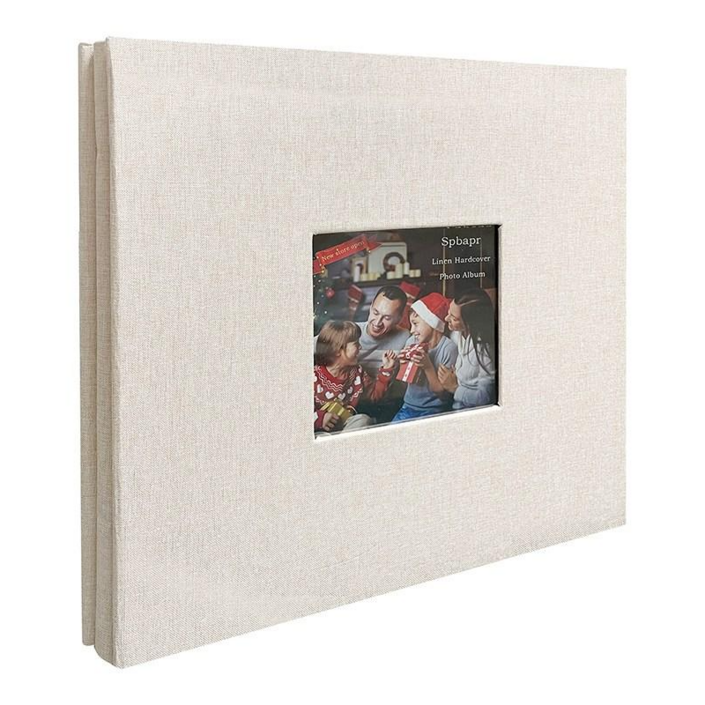 데일앤드 초음파 사진 인생네컷 성장앨범 대용량 포토북 접착식앨범 30매, 화이트