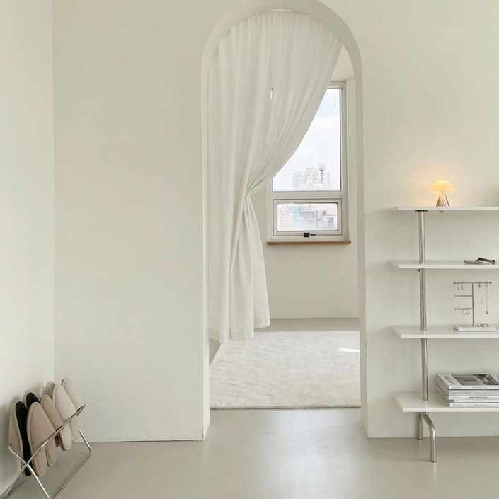 유스몰 광목 가리개커튼 도어 베란다 가리개 봉집형