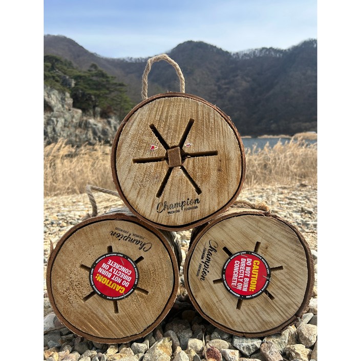 챔피언장작 자작나무장작 통나무장작 스웨디시스토브 착화제포함