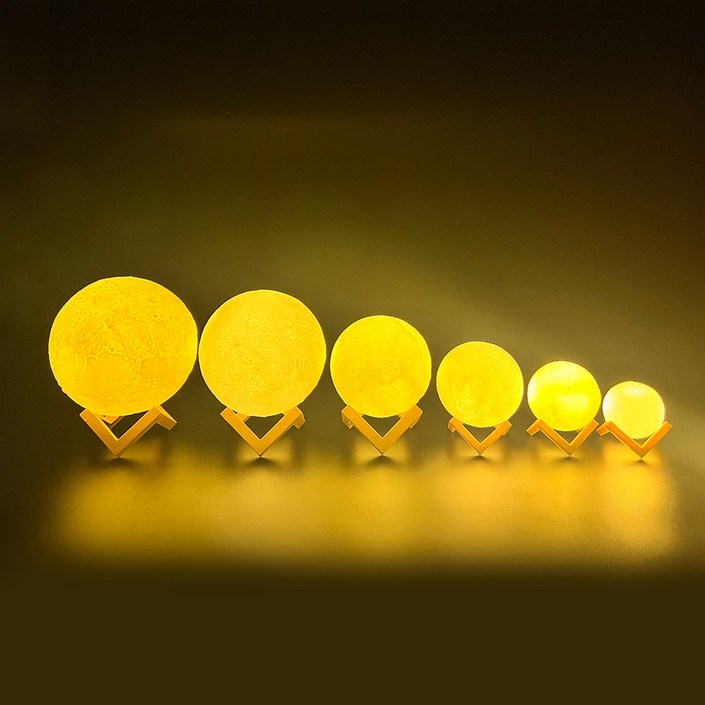 다크 빛나는감성 3D달 LED 무드등 인테리