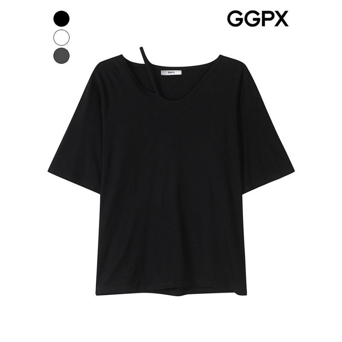 GGPX V 컷팅넥 코튼 티셔츠  GP7TS007F