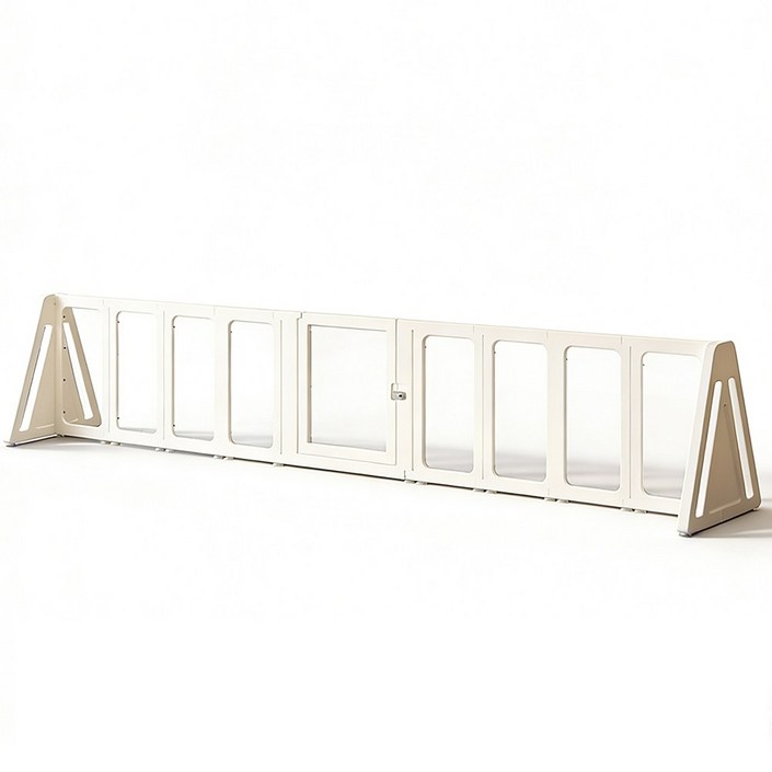 펫팅톡 확장형 펫룸 패널 강아지울타리 펜스 안전문, 1세트, 화이트