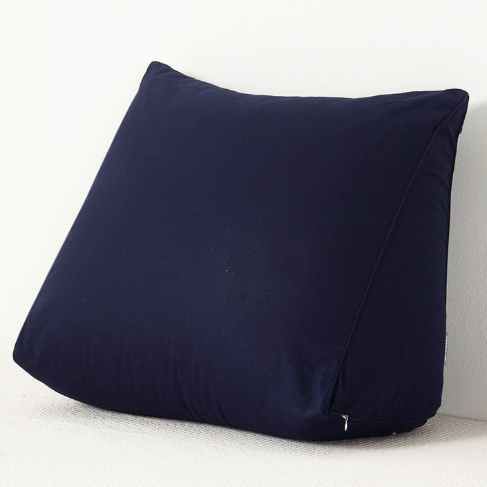 네모라인 국내생산 여분용 순면 삼각 등쿠션 커버 4Size 5Color 솜 미포함