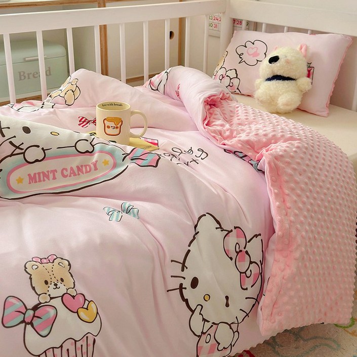 GOYES 산리오 캐릭터 봄 가을 침구세트 이불 커버 150200cm