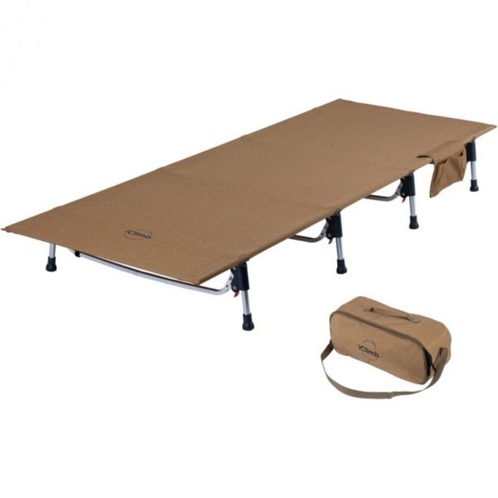 아이클림 슈퍼 이지어셈블 접이식 간이침대 초경량 컴팩트 헤비듀티 어른 캠핑백패킹 그레이