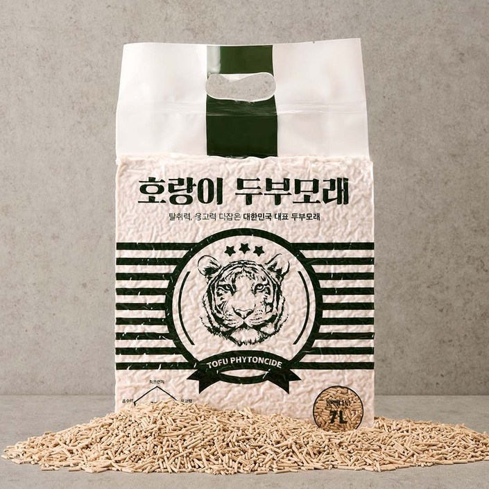 호랑이 두부모래 편백나무 7L X 6개 호랑이 두부모래 편백나무 7L X 6개