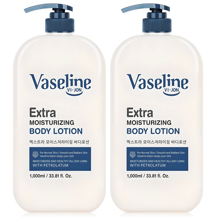 바이존 바세린 엑스트라 모이스처라이징 바디로션, 1000ml, 2개 바이존 바세린 엑스트라 모이스처라이징 바디로션, 1000ml, 2개