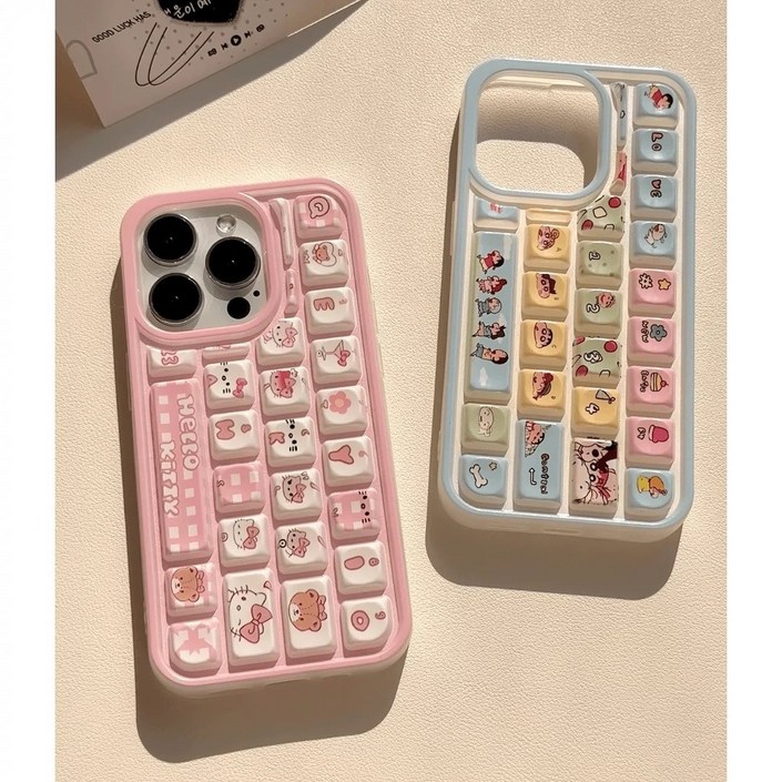 스냅티파이    신상할인  아이폰 17pro 17 16 모델 입고  커플핸드폰 입체 키보드 아이폰 케이스