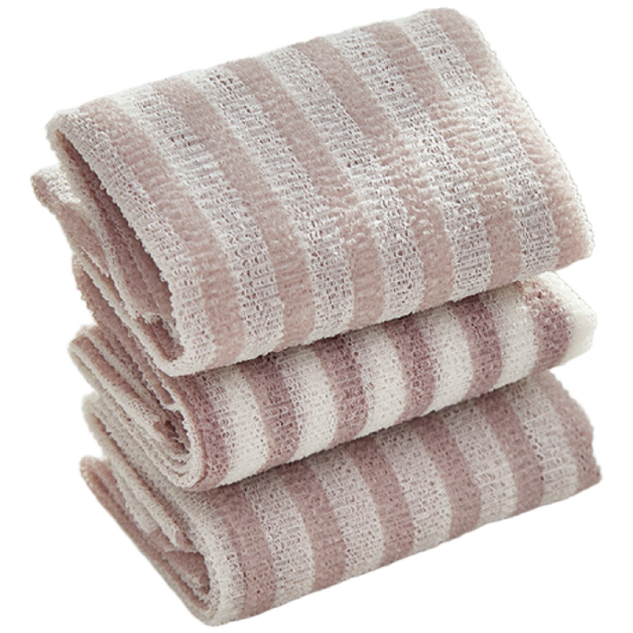 아던홈 THE 스트라이프 패턴 샤워타올, 혼합색상, 3개입, 1개