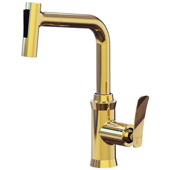 원홀 주방 수전 측면 싱크대 골드 호스 주방용품 주방헤드, 1개