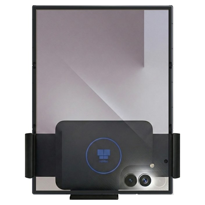 나비 트라이 폴드 6 7 Z 차량용 와이드 무선 고속 충전 거치대 15W 대시보드 송풍구 카메라 밀착 설계 NV66-V2, NV66-WCC10Q V2, 블랙