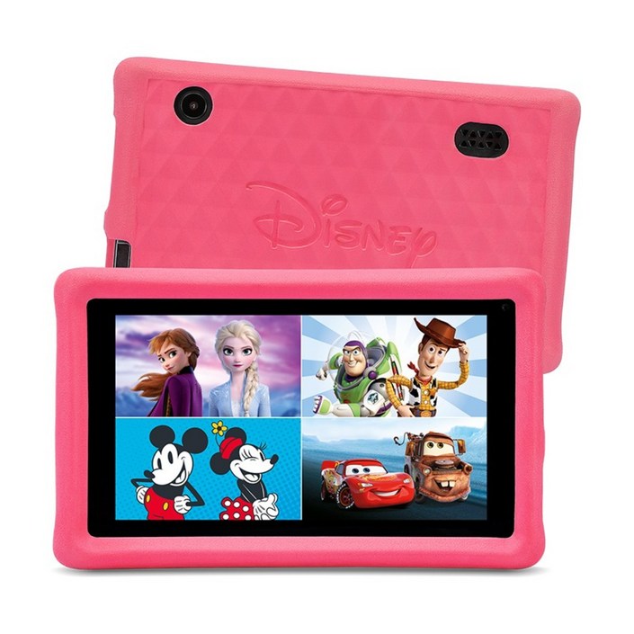 디즈니 전용 키즈용 유아용 태블릿PC 7인치 디즈니 페블 기어 핑크, 핑크
