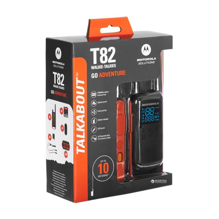 모토로라 생활무전기 T82 2대 풀세트, 1개, 모토로라 T82 2대 1세트