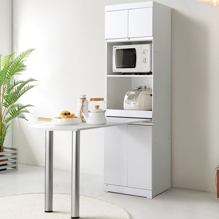 동서가구 케이화이트 600 상부장 식탁 겸 렌지대 멀티 주방수납장 DFAC5954