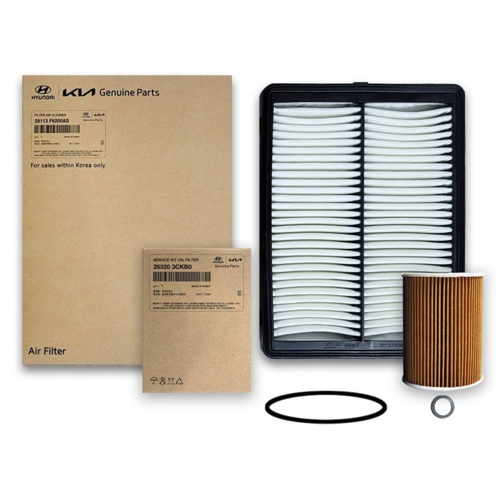 그랜저 IG 3.0 가솔린 1619년식 킥스합성유순정필터세트 5W20, 1개