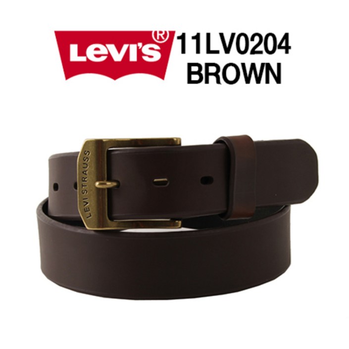 Levis 리바이스 벨트 0204 브라운 빅사이즈 44까지