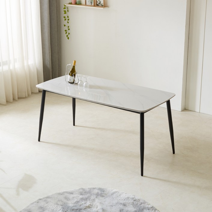 노아가구 세라믹 식탁 테이블 1400 방문설치, 화이트, 6인용