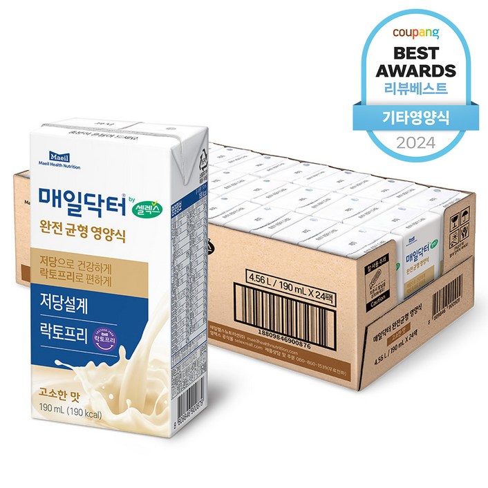 셀렉스 매일닥터 완전균형영양식 고소한맛, 190ml, 24개