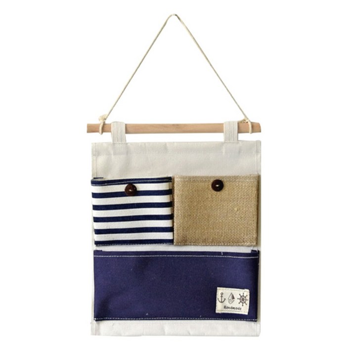 더자카 스트라이프 3칸 벽걸이 정리함