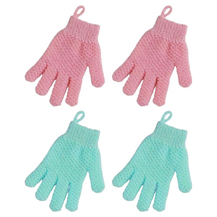 원이네 시원 스크럽 샤워 장갑 2종 x 2p 세트