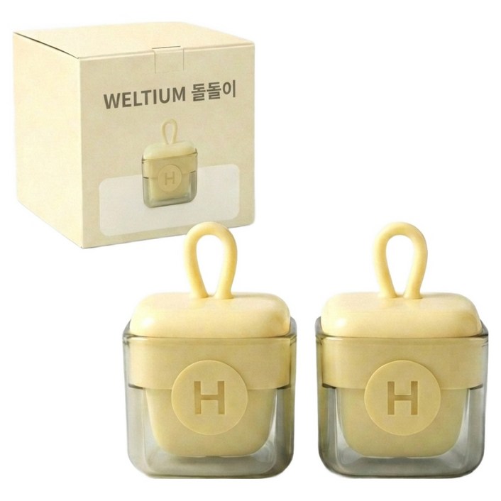 웰티움 휴대용 미니 돌돌이 의류 먼지제거 찍찍이 롤러