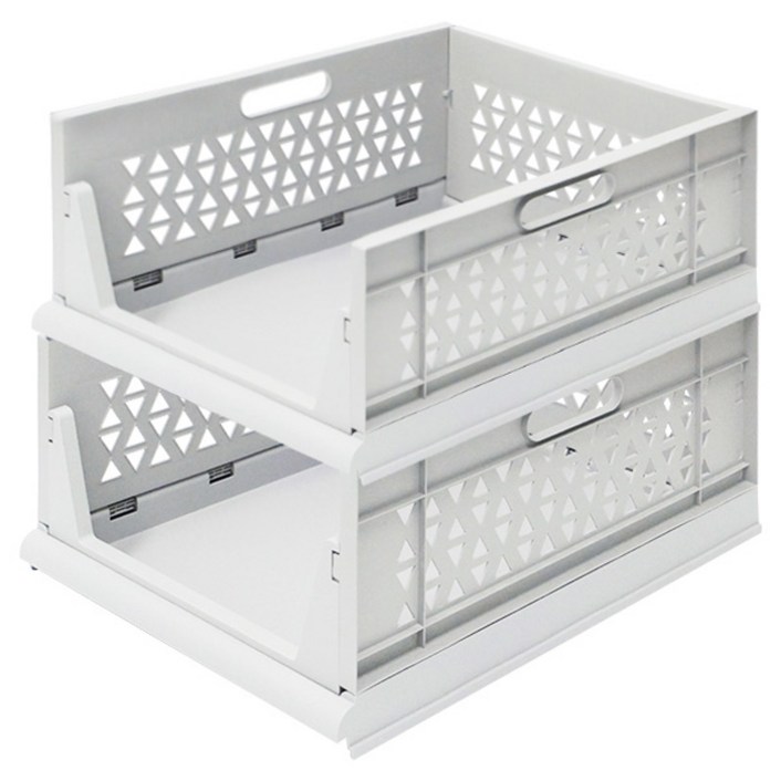 가쯔 오픈 슬라이딩 수납정리 폴딩 리빙박스