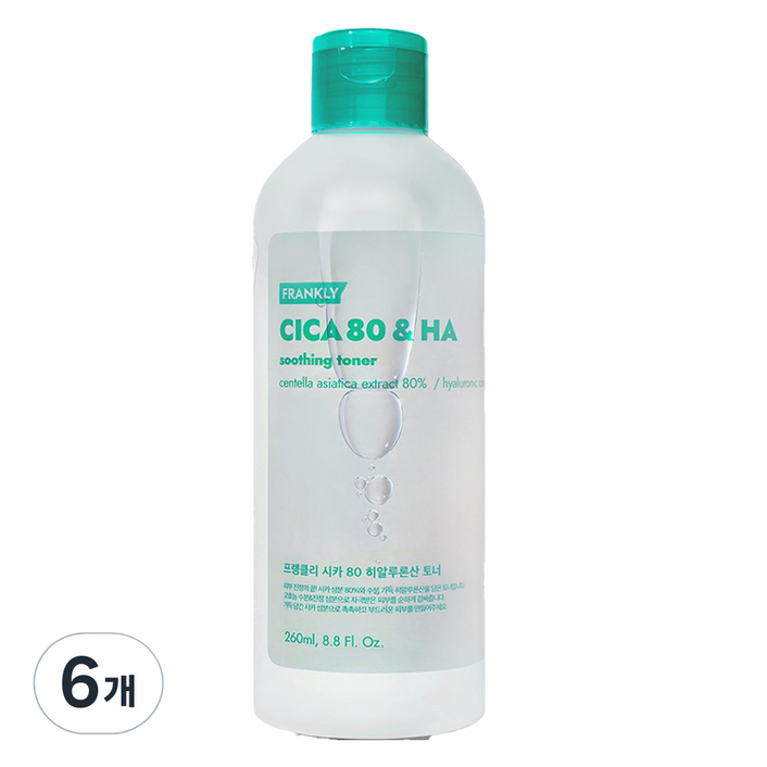 프랭클리 병풀 시카 80 토너, 260ml, 6개