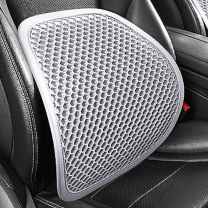 차량용 허리쿠션 3D 벌집 TPE 메쉬 등받이 허리받침 통풍 쿠션