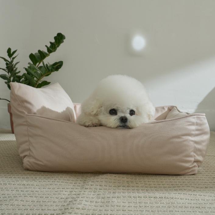 홀릭하임 커버분리 사계절 애견 마약방석 D02 M~2XL, 1개, 베이지