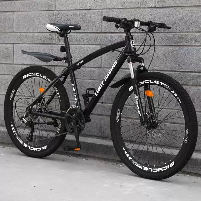 성인용 자전거 26인치 mtb 하이브리드, 최고급형 블랙