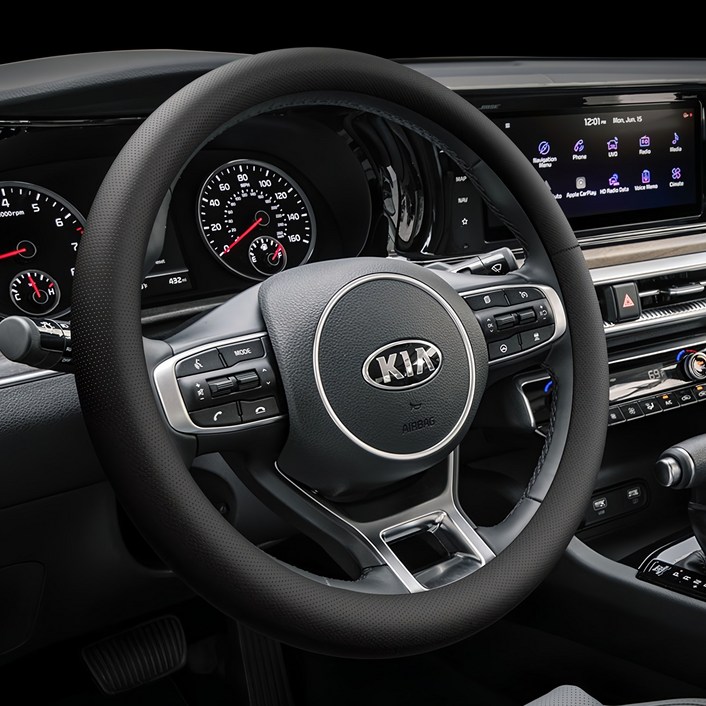 아이엠듀 차량용 가죽타공 핸들커버