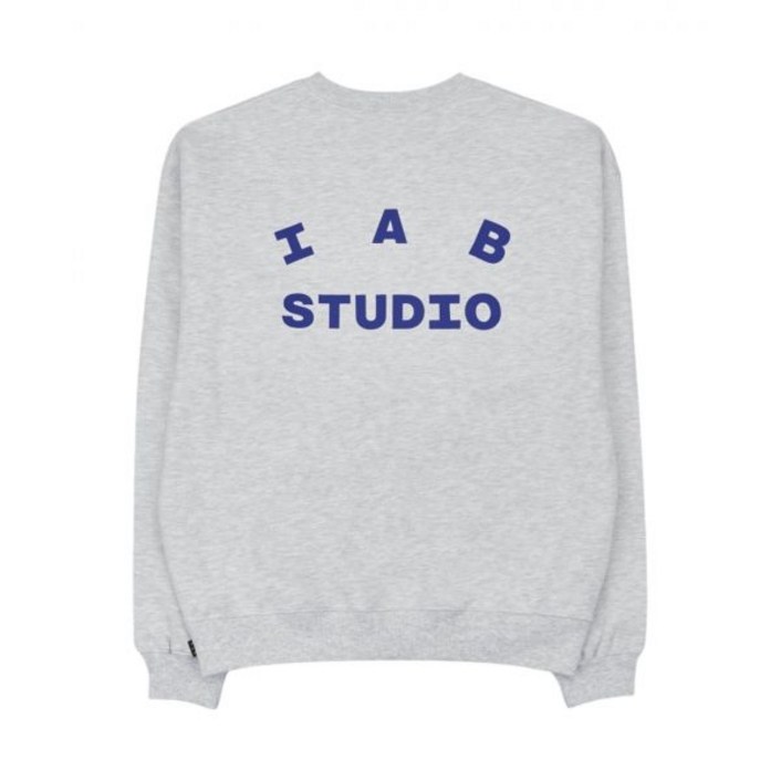 정품 보증 IAB Studio Sweatshirt Light Gray  23FW 아이앱 스튜디오 스웨트셔츠 라이트 그레이  23FW