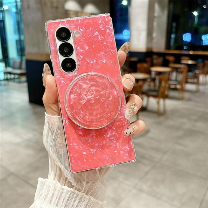 갤럭시 Z폴드 7 6 5 4 3 예쁜 자개 디자인 글리터 힌지 보호 맥세이프 호환 거치대 지폴드 제트폴드 폴더 케이스