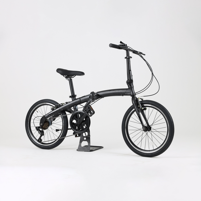 서브루나 200V 미니벨로 접이식 자전거 50.8cm 7단 반조립, 티타늄그레이