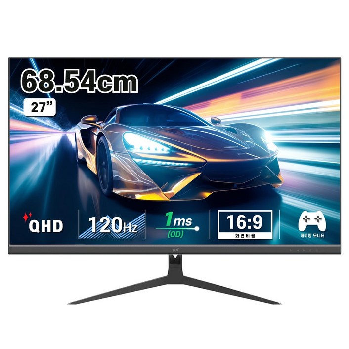 디엑스 68cm QHD 모니터 120Hz 게이밍 컴퓨터 시력보호 DX270QHD120, DX270QHD120일반 디엑스 68cm QHD 모니터 120Hz 게이밍 컴퓨터 시력보호 DX270QHD120, DX270QHD120일반