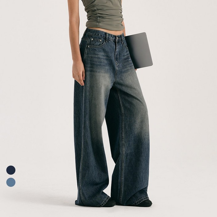 콘치웨어 CONCH DENIM 클래식 와이드 데님팬츠 2colors